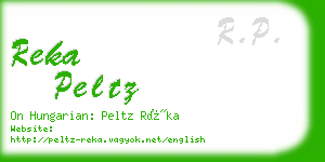 reka peltz business card